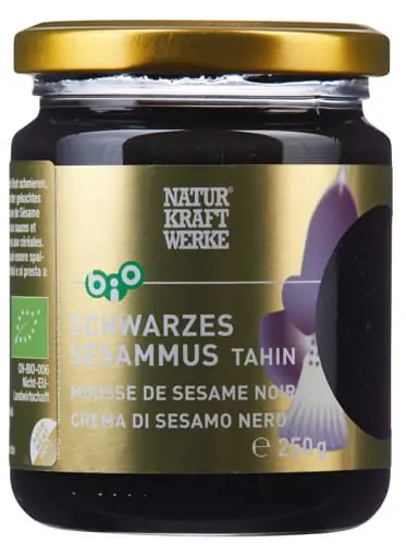 Naturkraftwerke Thain Schwarzes Sesammus (250 Gramm) Letzte Chance