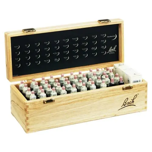 Bachblüten Dr. Bach Komplettset von Nelson in schöner Holzkiste (38 x 20 ml) Günstig
