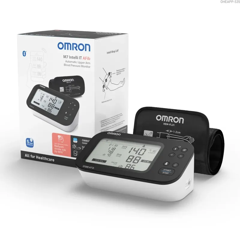 OMRON Blutdruckmessgerät Oberarm M7 Intelli IT AFib (Messgerät) Begrenztes Angebot