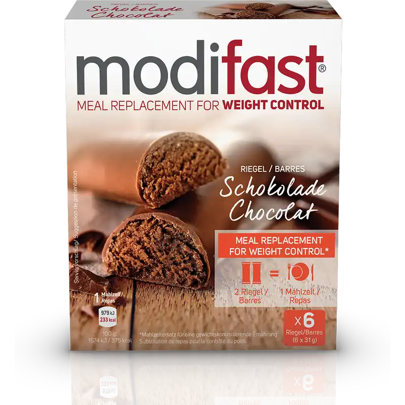 Expressversand Modifast Riegel (6 Riegel Schokolade)