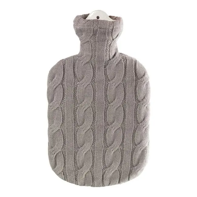 Wärmeflasche mit Strickbezug (Zopf) Must-Have
