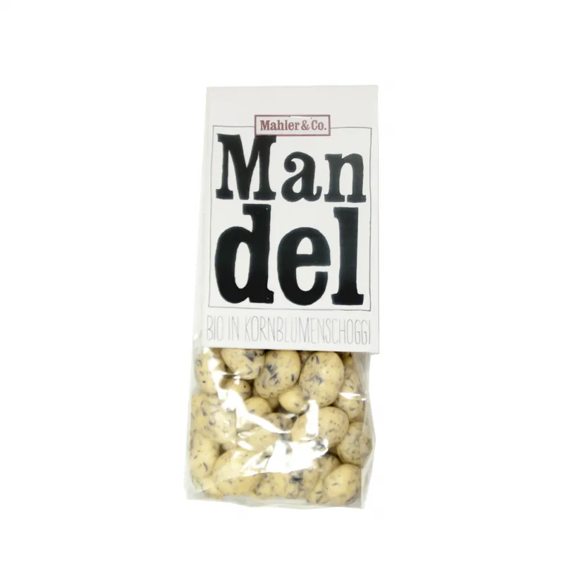 Direktkauf Mahler & Co. Mandel Bio in Kornblumenschoggi (140 g)