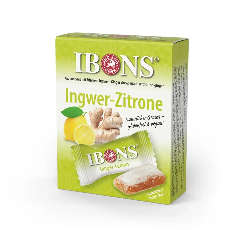 Saisonangebot Ibons Ingwer Pastillen 60g (Zitrone)