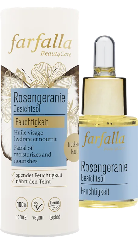 Farfalla Gesichtsöl Rosengeranie (15 ml) Zertifiziert