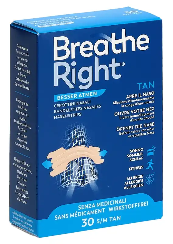 Breathe Right Nasenstrips (30 Stripes) Online Kaufen