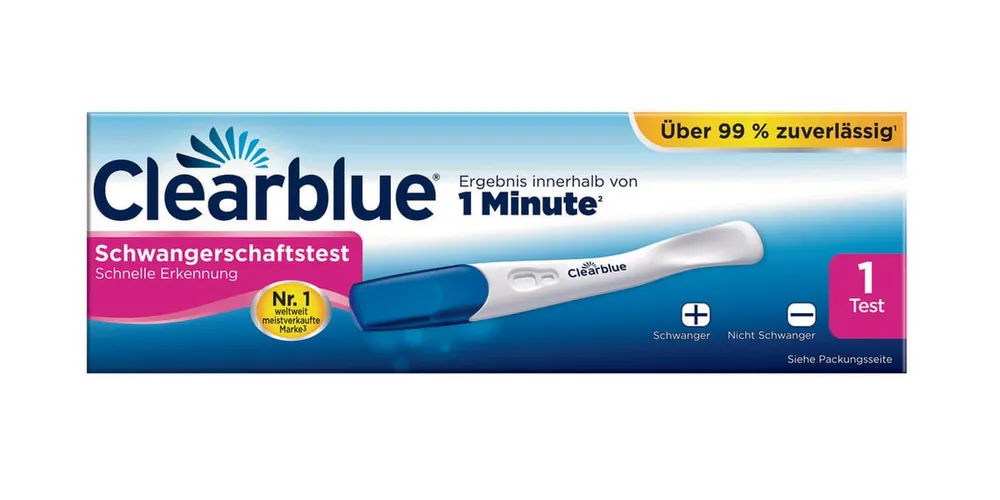 Clearblue Schwangerschaftstest Schnelle Erkennung (1 Test) Finale Aktion
