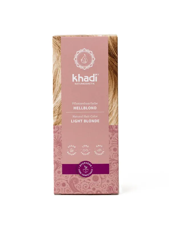 Nur Für Kurze Zeit Khadi Pflanzenhaarfarbe Hellblond (100 Gramm)