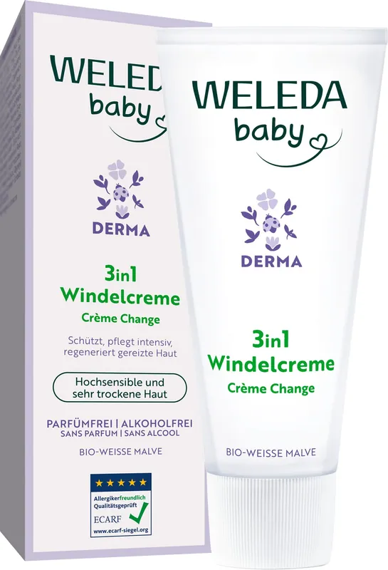 Weleda Derma 3in1 Windelcreme Weisse Malve (50 ml) Zertifiziert