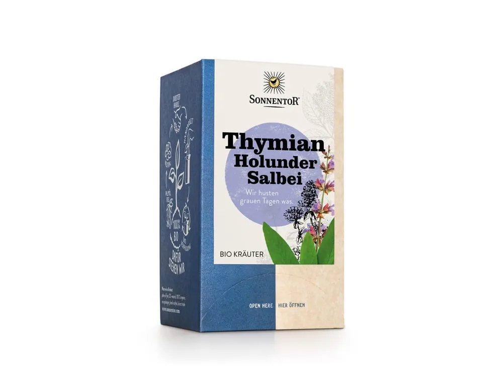 Sonnentor Thymian Holunder Salbei Tee (18 Btl.) Beliebt