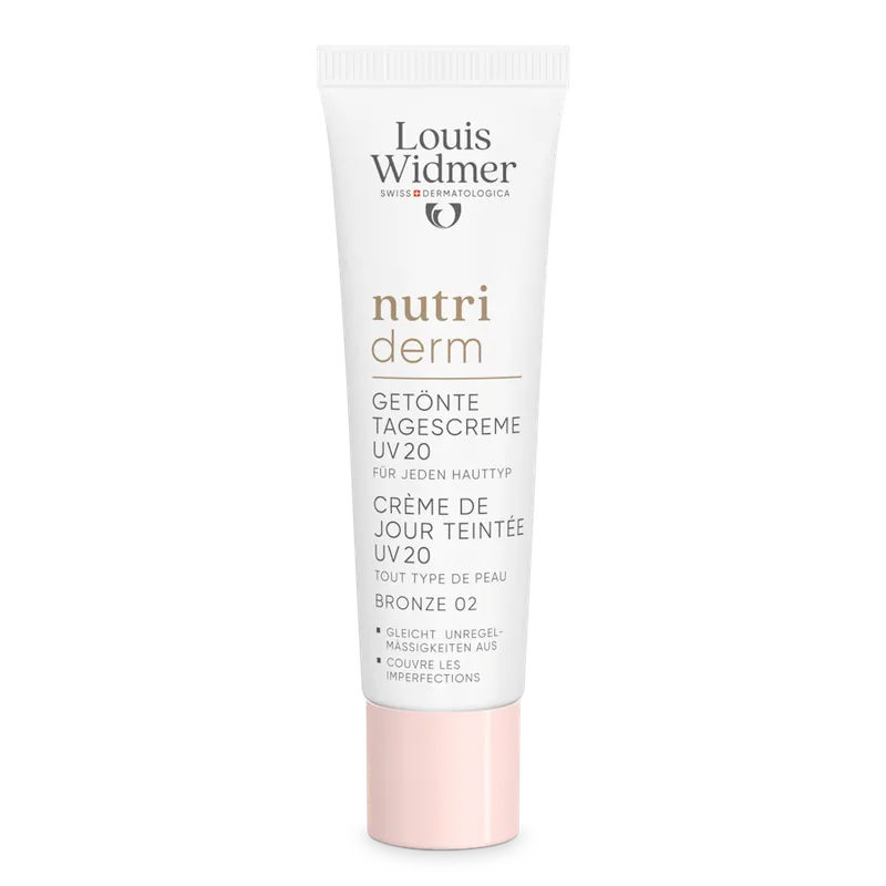 Neue Ware WIDMER Nutriderm Tagescreme getönt Bronze UV20 (30 ml mit Parfum)