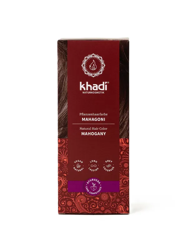Preiswert Khadi Pflanzenhaarfarbe Mahagoni (100 Gramm)