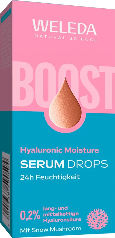Zertifiziert WELEDA Serum Drops Hyaluronic Moisture (30ml)