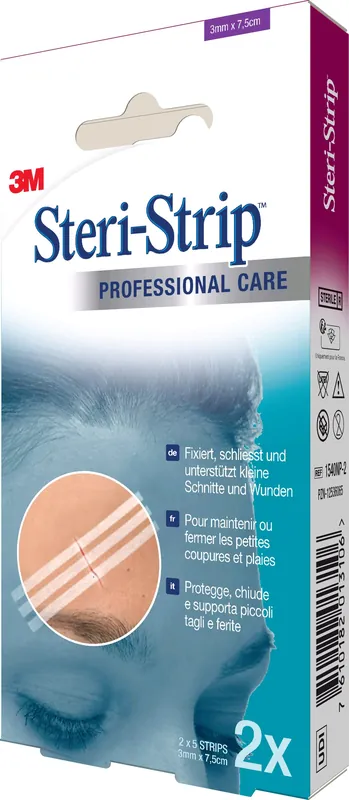 3M STERI STRIP 3x75mm weiss verstärkt (2 x 5Stk.) Günstig