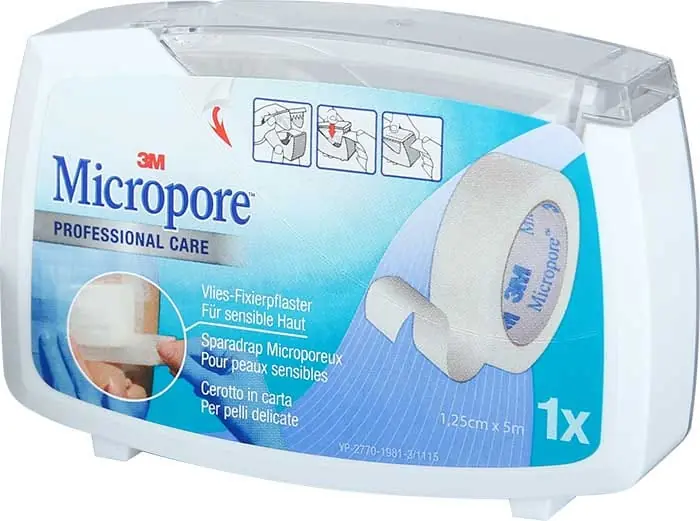 Top-Angebot 3M Micropore Vlies mit Disp (12.5mm x 5m weiss)