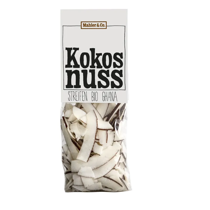 Neue Ware Mahler & Co. Bio Kokosnuss Streifen (120 g)