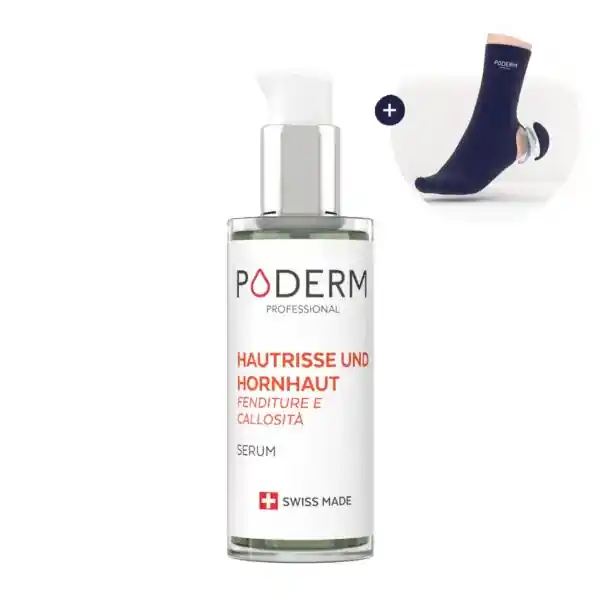 Poderm Fussserum Hautrisse und Hornhaut (Serum & Gel-Socken) Saisonangebot