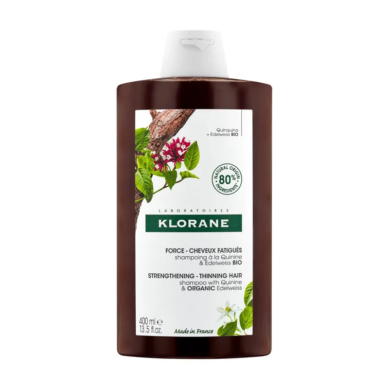 Neue Ware Klorane Shampoo mit Chinin und Bio-Edelweiss (400 ml)