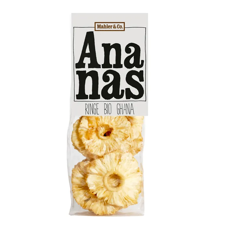 Mahler & Co. Bio Ananas Ringe (120 g) Expressversand