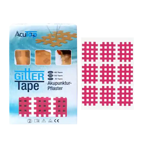 Rabatt AcuTop Gittertape (5.2x4.4cm Typ C pink 40 Stk)