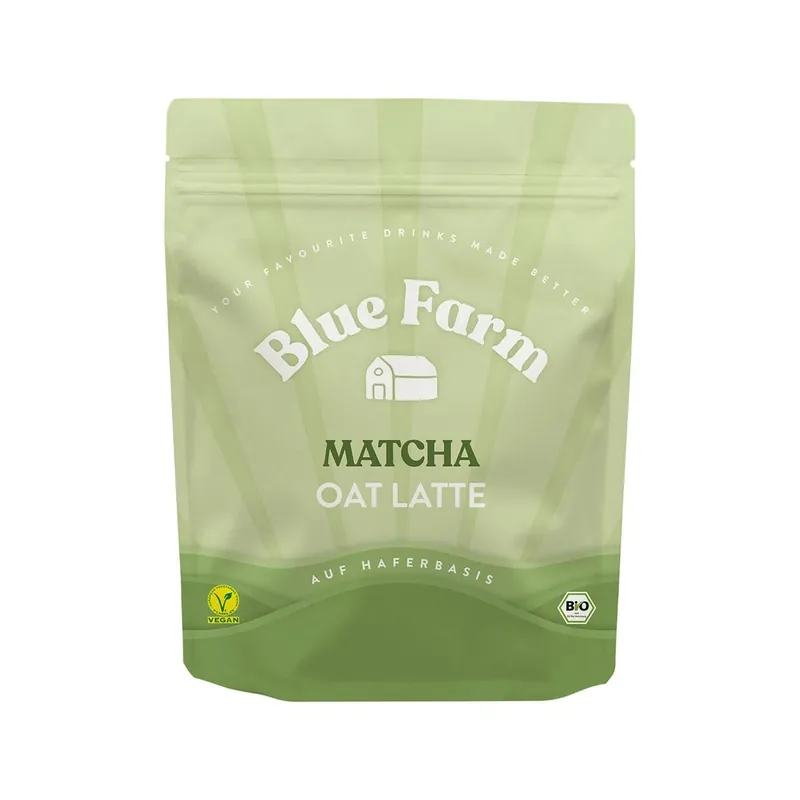 Blue Farm Haferdrink Pulver - Matcha Oat Latte (300 Gramm) Preis Gesenkt