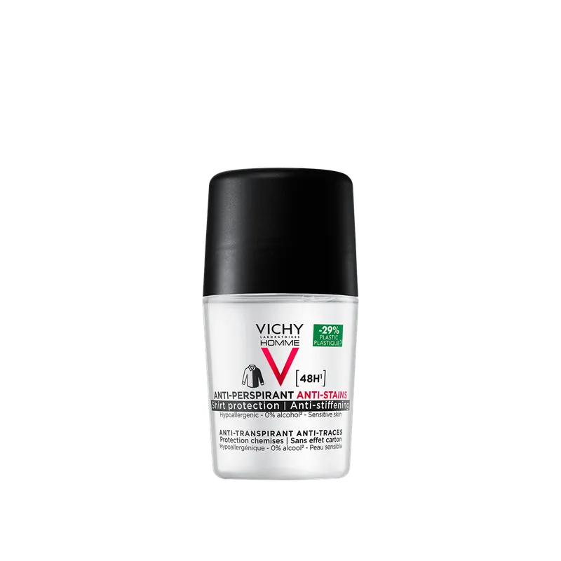 Preisknaller VICHY Homme Anti-Transpirant Roll-on Anti-Flecken 48H (50 ml)