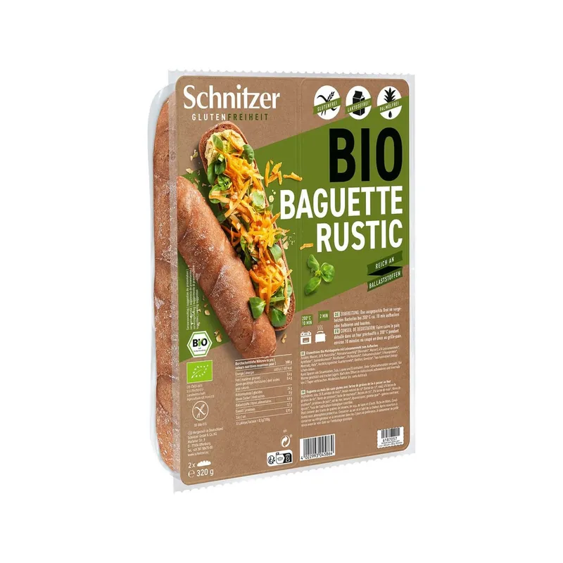 Neuheit Schnitzer glutenfrei Bio Baguette Rustic (320 g)