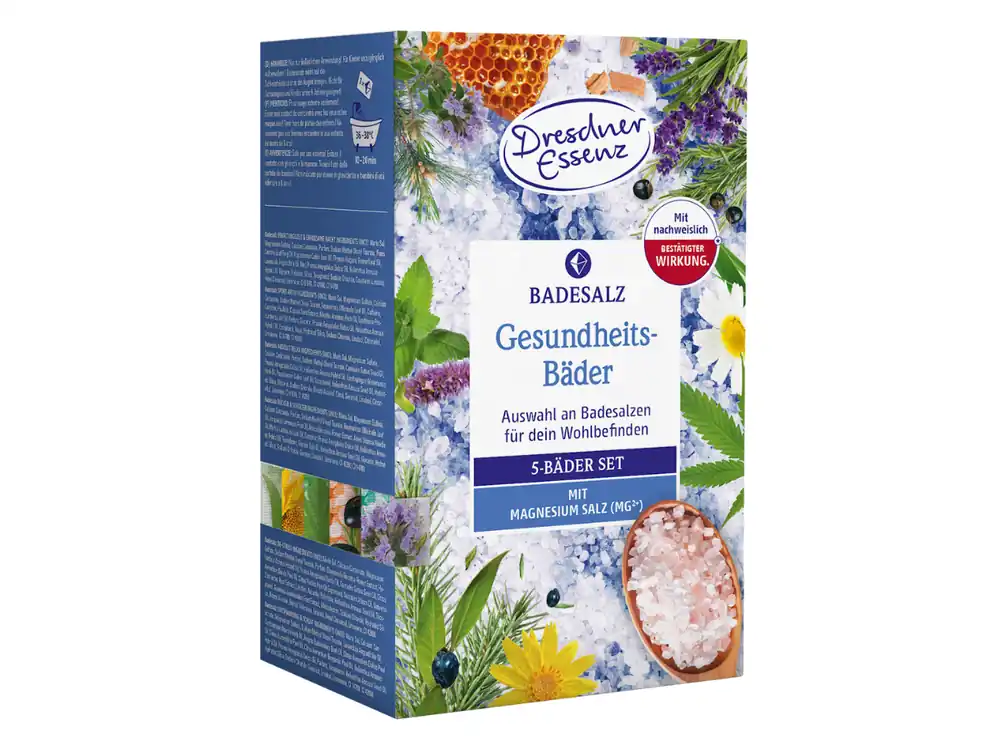 Dresdner Essenz Gesundheitsbäder-Set (5x 60 Gramm) Versand Am Gleichen Tag