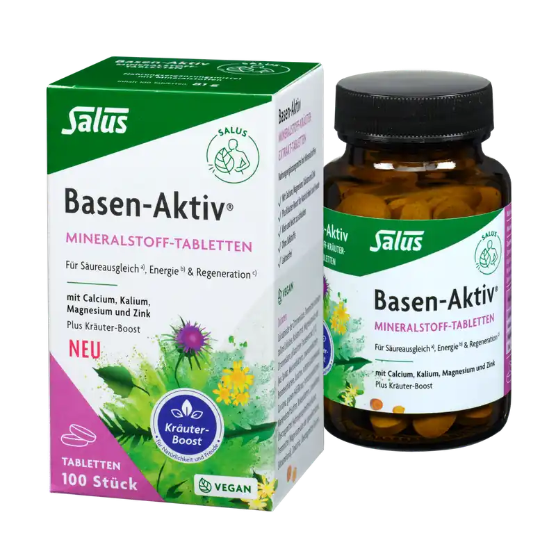 Salus Basen-Aktiv Mineralstoff Tabletten (100 Stück) Abverkauf