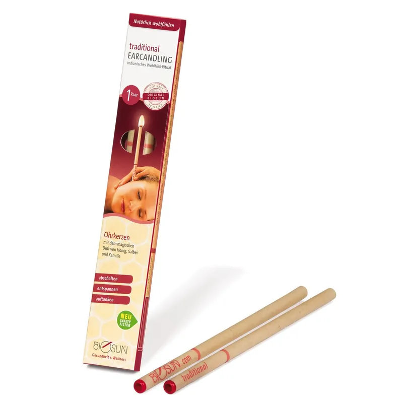 Ohrenkerzen Biosun (Paar Traditional Honig Salbei Kamille) Beliebt