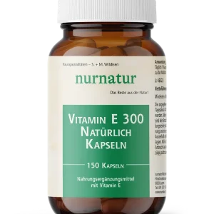 Naturafit nurnatur Vitamin E 300 natürlich Kapseln (150 Stück) Preisknaller
