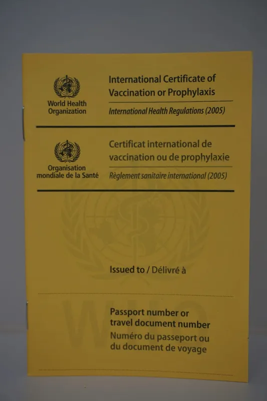 Geprüft WHO Impfausweis international gelb (Stück)