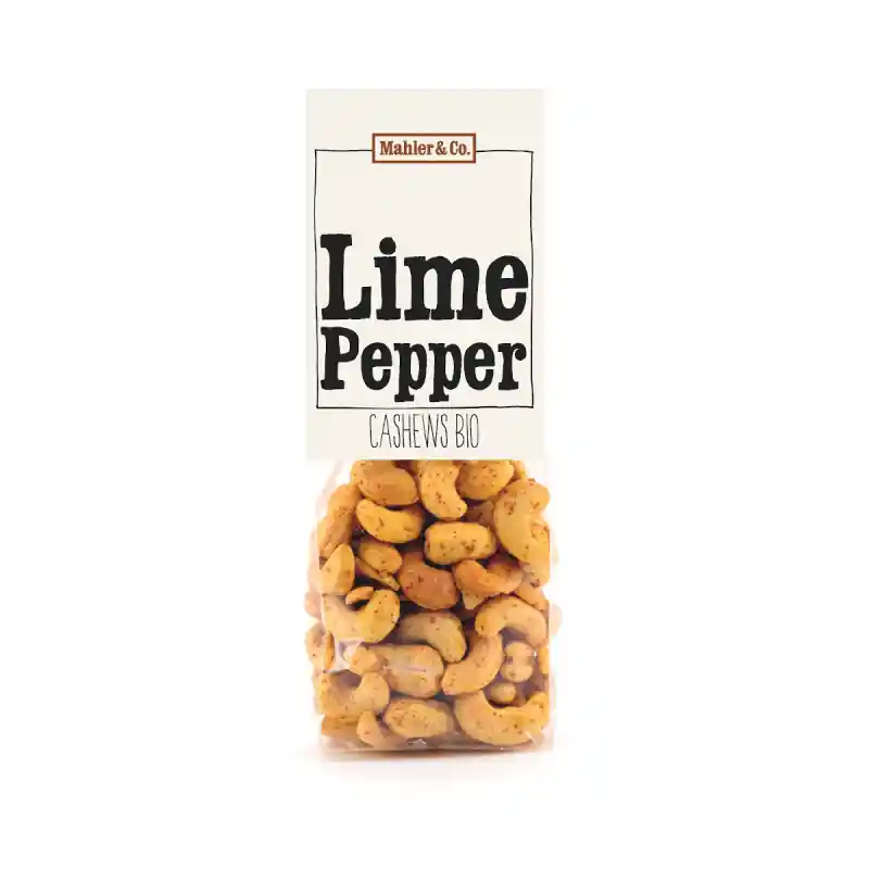 Mahler & Co. Bio Cashews Lime Pepper (140g) Super-Preis