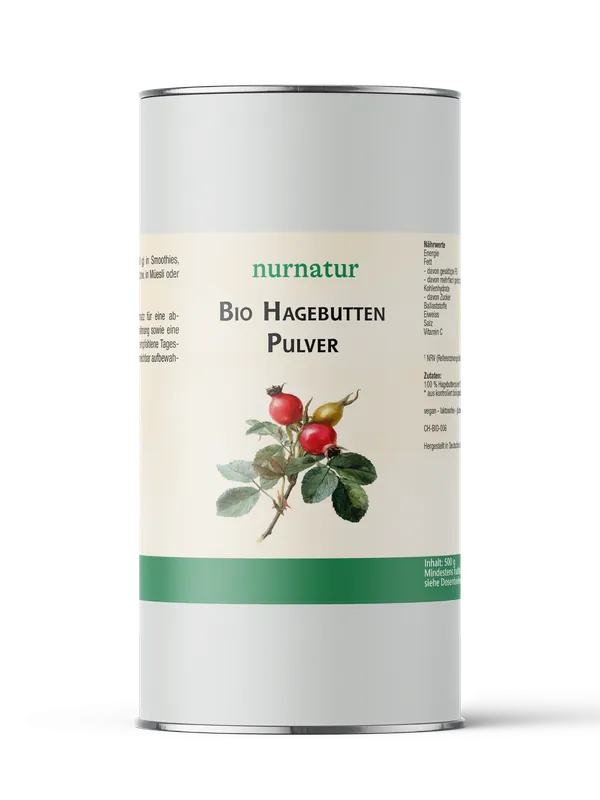 Bio Hagebutten Pulver (500 g) Geprüft
