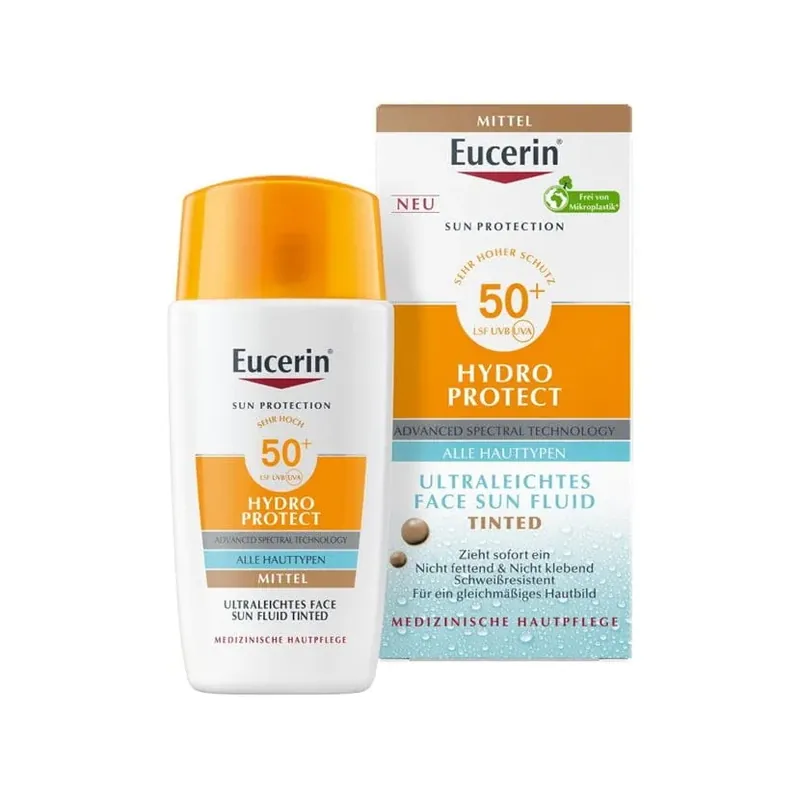 EUCERIN SUN Face Hydro Protect LSF50+ Tb 50 ml (50 ml getönt Mittel) Kracherpreis