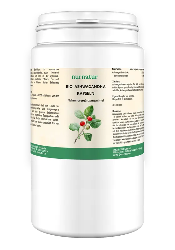 Bio Ashwagandha Kapseln (200 Kapseln) Rabatt