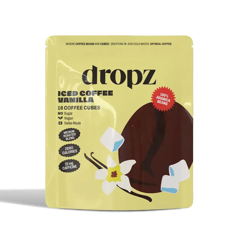 Dropz Iced Coffee Vanilla Cubes (16 Stk.) Schnäppchen
