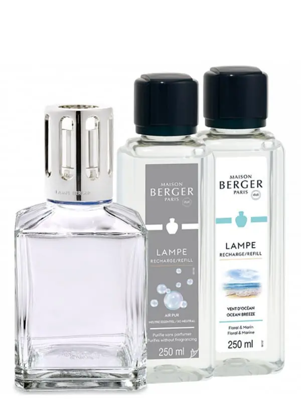 Finale Aktion Set Lampe Berger Essentielle Quadratisch (Set)