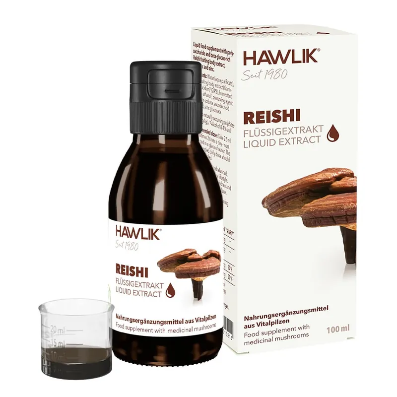 Neu Hawlik Reishi Flüssigextrakt (100 ml)