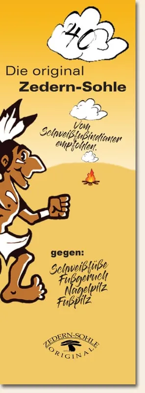 Zedern-Sohlen Paar (Grösse 40) Zertifiziert