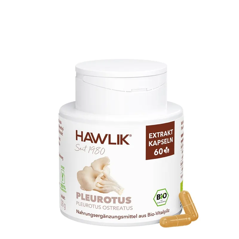 Hawlik Bio Pleurotus Extrakt (60 Kapseln) Markenprodukt