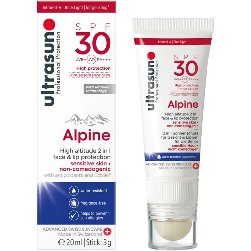Schnäppchen Ultrasun Alpine SPF30 Combi Cream & Stick (20 ml)