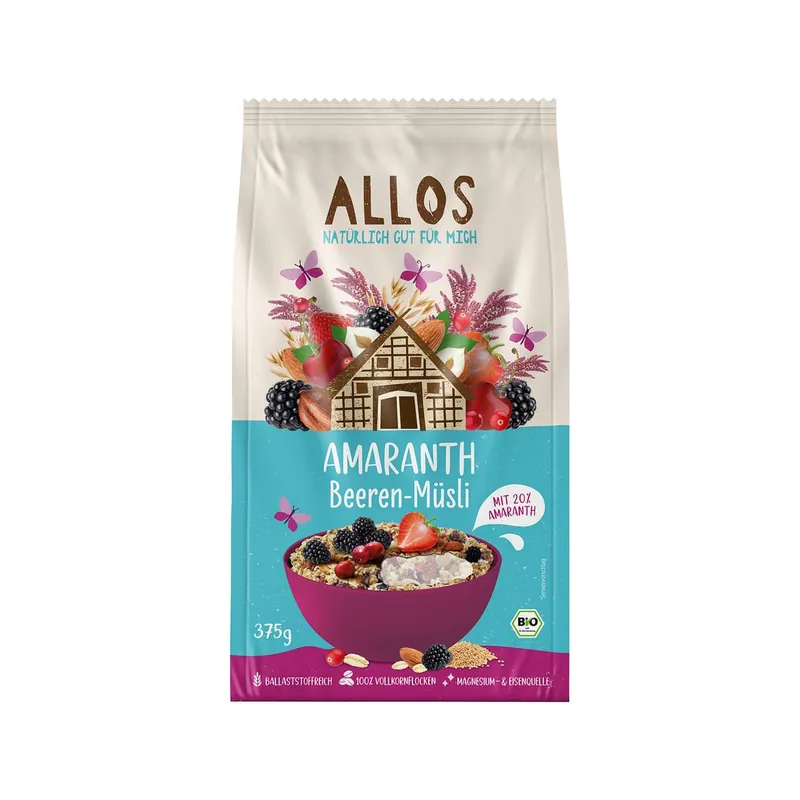 Wochenendangebot Allos Amaranth Müsli Beeren (375 Gramm)