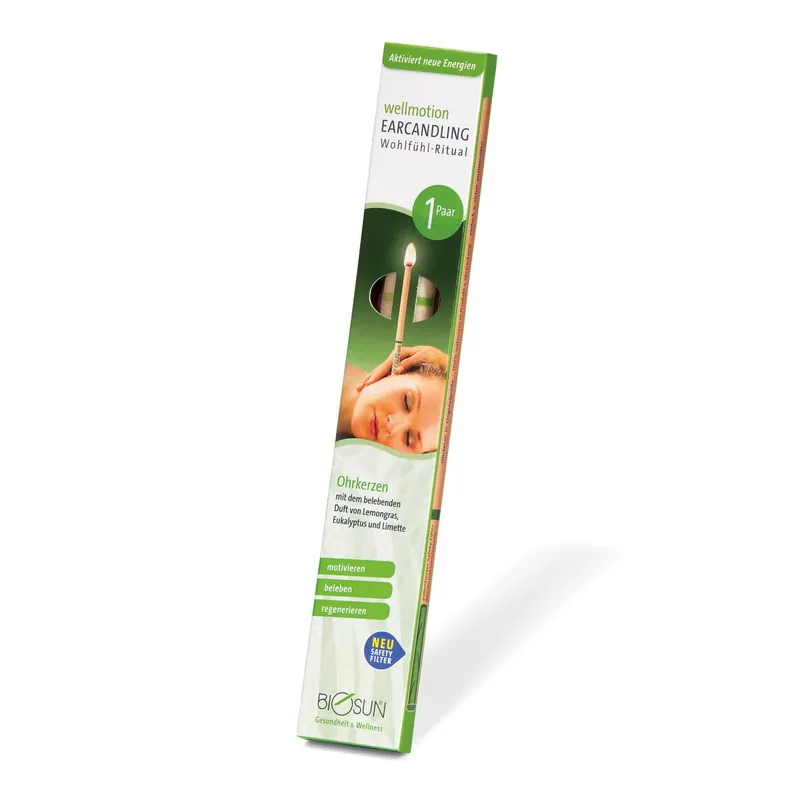 Ohrenkerzen Biosun (Paar Wellmotion Lemongras Eukalyptus Limette) Knallerangebot