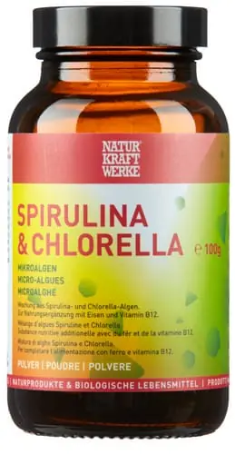 Naturkraftwerke Spirulina und Chlorella (100 Pulver) Günstig