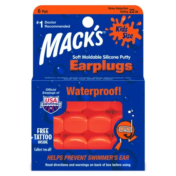Macks Original Silikon Ohrstöpsel Kinder (6 Paar) Direkt Vom Hersteller