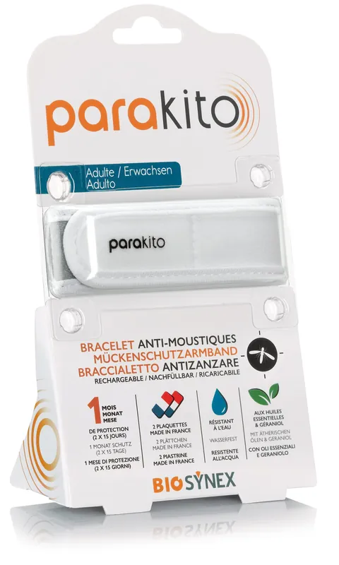 Aktuell Parakito Armband für Erwachsene (weiss)