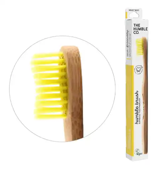 Knallerangebot Humble Brush Holz-Zahnbürste Erwachsene gelb (Zahnbürste)