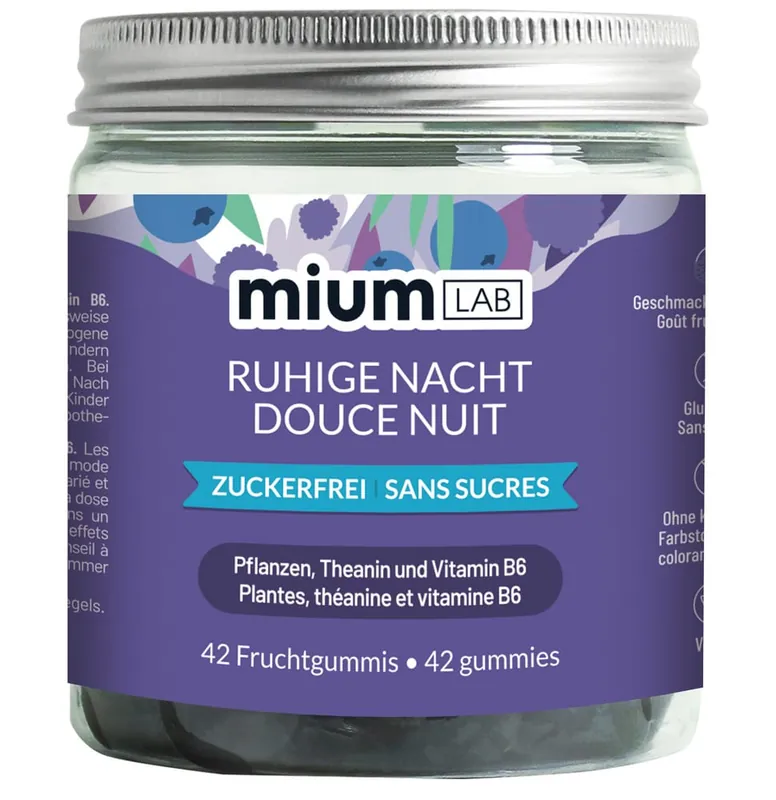 Sofort Bestellen MiumLAB Fruchtgummies Ruhige Nacht (42 Stk.)