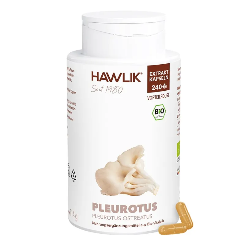 Hawlik Bio Pleurotus Extrakt (240 Kapseln) Neue Kollektion