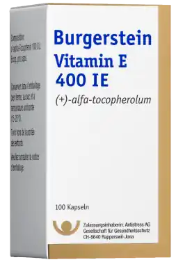 Burgerstein Vitamin E 400 I.E. (100 Kapseln) Preis Gesenkt